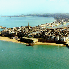 Vue aérienne de Saint-Malo