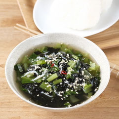 海苔と小松菜のスープ