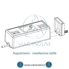 Rugosimetro come si usa - installazione staffa