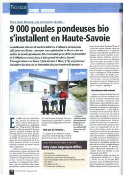 Inauguration 9000 pondeuses bio Filières Avicoles  Septembre 2011