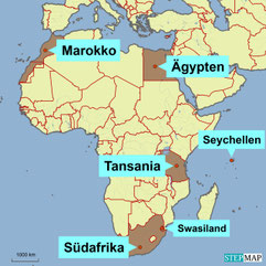 Karte Afrika