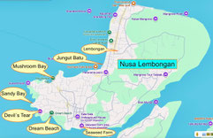 Bild: Wellen am Devil´s Tear auf Nusan Lembongan