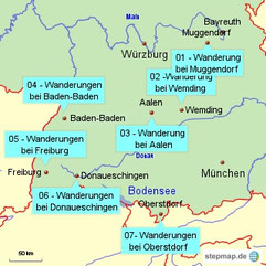 Bild: Wanderungen in Süddeutschland