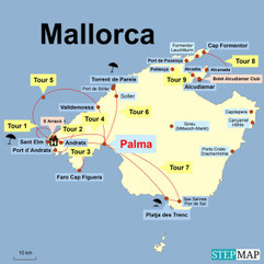 Bild: Karte von Mallorca
