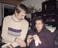 Dieter mit Antje 2002 bei Manu