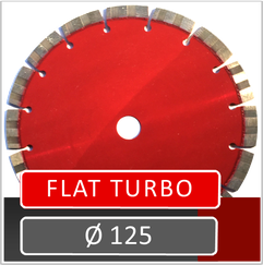 prodito Flat turbo 125mm voor haakse slijper