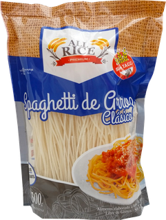 SPAGHETTI DE ARROZ SABOR CLÁSICO, Presentación 300 Grs. Apto celíaco. Kosher: Oppenheimer. Origen Argentina