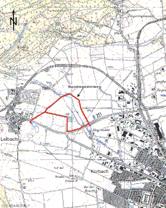 Karte Rundwanderweg Auerochsen bei Korbach