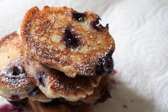 Quarkküchlein mit Blaubeeren