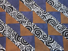 Patchwork Musterbeispiel mit Dreiecken