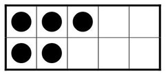 carte à points pour chaque jour compte pour visualiser les décompositions des nombres