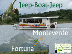 Jeep - Boat - Jeep Arenal -Monteverde