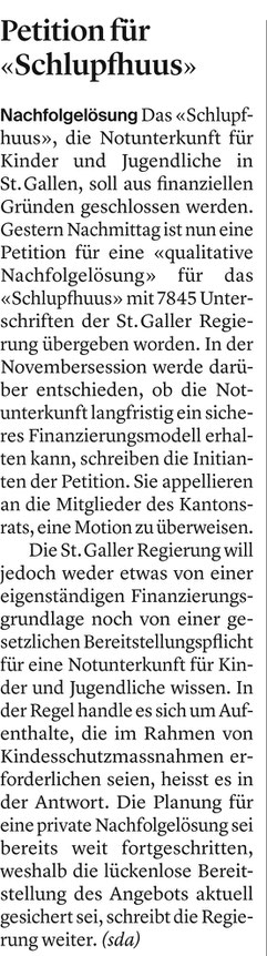 Tagblatt vom 19. November 2019