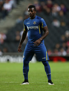 Bispo, durante un partido de pretemporada en Inglaterra con el primer equipo del Getafe. Foto: www.gettyimages.com