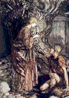 Sieglinde lui offre de l'eau