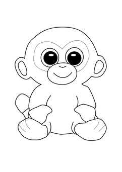 ty knuffels kleurplaat beanie boo's spezial ty world