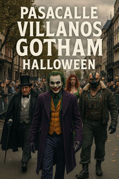 Pasacalles Villanos de Gotham para fiestas temáticas