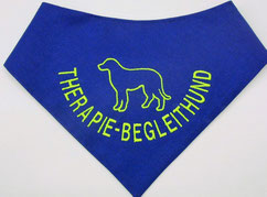 HUndehalstuch ohne Name,blau,Therapie Begleithund