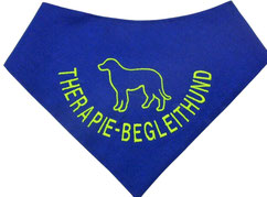 HUndehalstuch ohne Name,blau,Therapie Begleithund