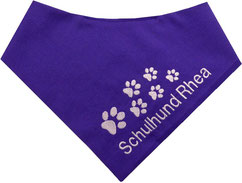 Schulhund, Therapiehund,AZUBI, Begleithund,textilfashion.de, lila