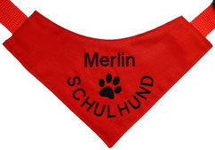 Halstuch Schulhund, Schulbegleithund,Besuchshund