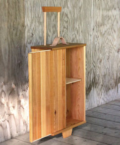 激レア 木でできたキャリーケース