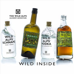 THE WILD ALPS, GIN, VODKA, RUM, GENUSS