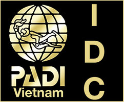 Rainbow Divers Vietnam PADI Dive Center | PADI IDC IE Gold Logo