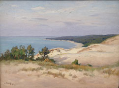 Marius Gueit Vue de la Dune du Pyla Bassin d'Arcachon Galerie Bassam Bordeaux Cap FerretBassam