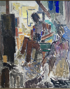 Roger Mathias Arcachon Peinture bordelaise Galerie Bassam Bordeaux Cap Ferret