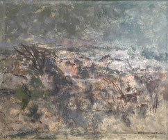 Roger Mathias Les Dunes Arcachon Peinture bordelaise Galerie Bassam Bordeaux Cap Ferret