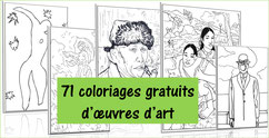 71 coloriages d'ŒUVRES D'ART