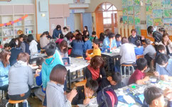 ガラスアート出張体験教室　小学校　幼稚園　保育園　公民館