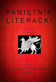 Stefan Zajonz / List do redakcji - Brief an die Redaktion /  Pamiętnik Literacki LVII, str. 272; 10.2019 / London