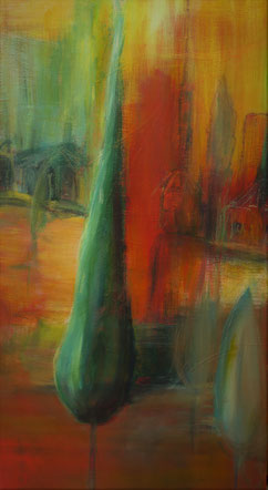 Toskana, Acryl auf Leinwand , 40x80cm , BNr. 255