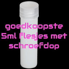 smartshop Leeuwarden goedkoopste 5ml flesjes met schroefdop online!