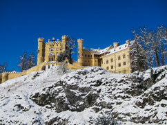Les châteaux de Bavière enneigés