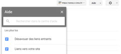 desavouer liens sur search console par e-cime.fr