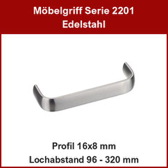 Möbelgriff; Bügelgriff Edelstahl