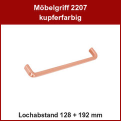 Möbelgriff kupferfarbig; Bügelgriff