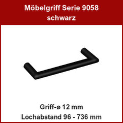 Gehrungsriff schwarz ø 12 mm