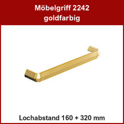 Möbelgriff goldfarbig