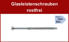 Glasleistenschrauben mit kleinem Linsensenkkopf, Edelstahl gehärtet, Torx-Antrieb, mit Bohrspitze