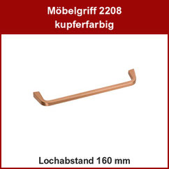Möbelgriff kupferfarbig; Bügelgriff