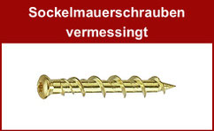 Sockelmauerschraube vermessingt, Linsensenkkopf, Torx