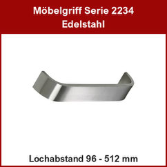Möbelgriff; Bügelgriff Edelstahl