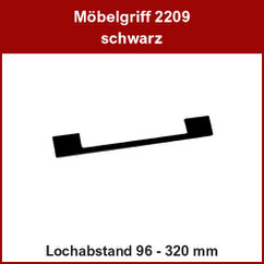 Möbelgriff schwarz