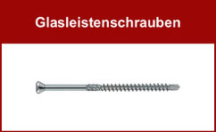 Glasleistenschrauben mit kleinem Linsensenkkopf, verzinkt, Torx-Antrieb, mit Bohrspitze