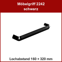 Möbelgriff schwarz