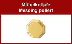 Möbelknöpfe Messing poliert